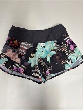 CALIA Women’s Small Floral Running Shorts Black Multicolor Athletic Workout
